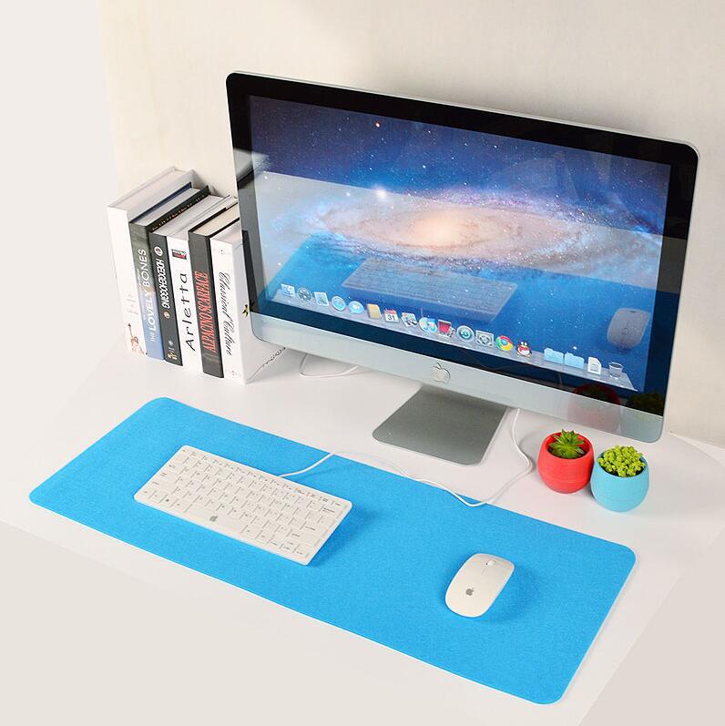 felt desk pad on a home office desk