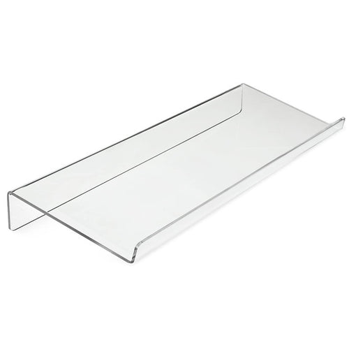 acrylic keyboard tilt stand under a keyboard