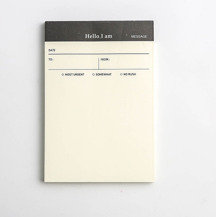 daily desk planner notepad for small desk setup for dorm room or study desk