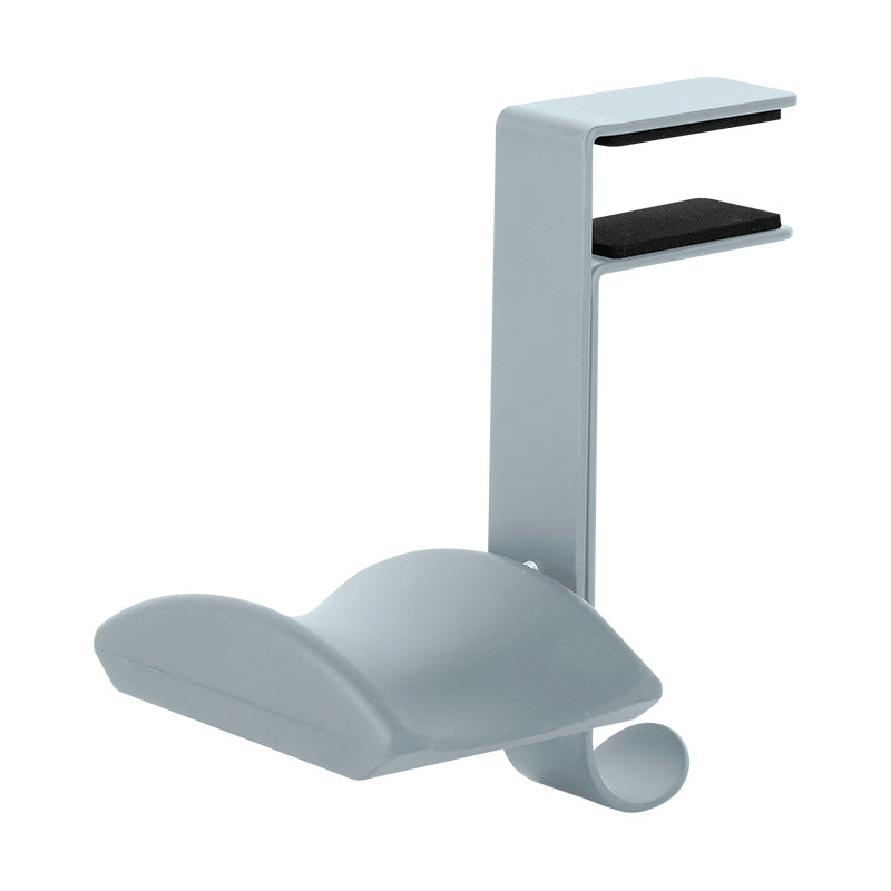 headphone hook showing clean desk storage detail