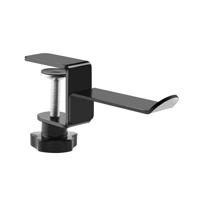 headphone hook showing clean desk storage detail