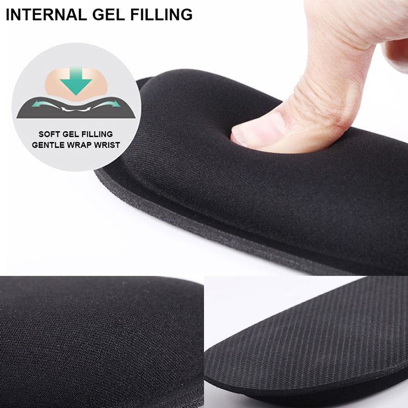 soft keyboard wrist support on a desk