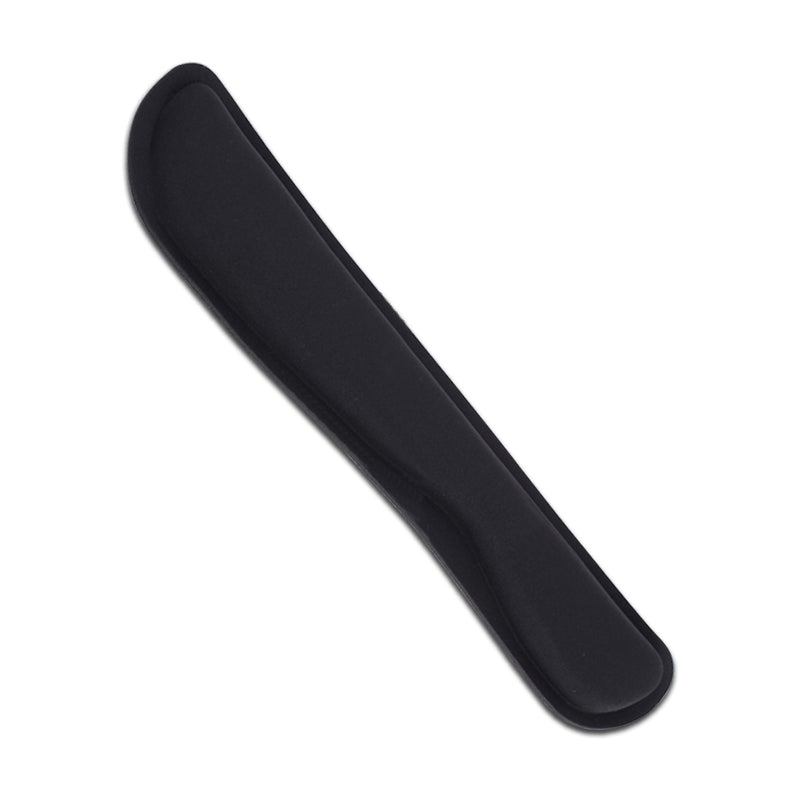 keyboard wrist rest pad in front of a keyboard