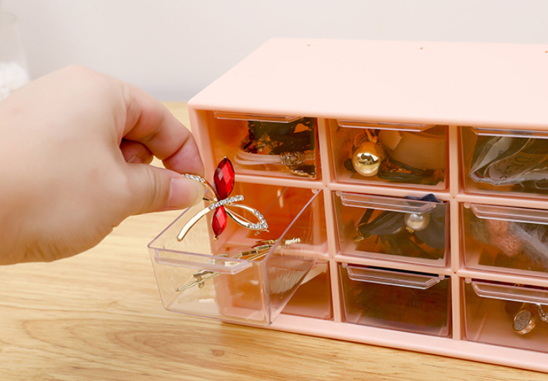 desk organizer showing clean desk storage detail