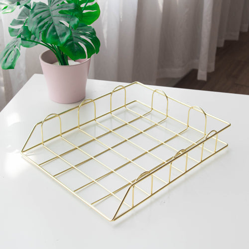 desktop layered file organizer for small desk setup for dorm room or study desk