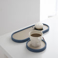 desktop catchall tray for small desk essentials on a clean desk setup