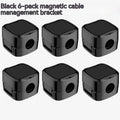 magnetic cable clips organizing cables on a desk