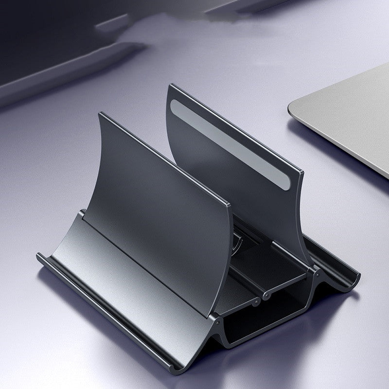 vertical laptop storage stand for desk for dorm room or study desk
