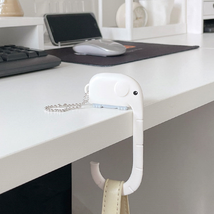 no-drill desk side bag hook for small workspaces for dorm room or study desk