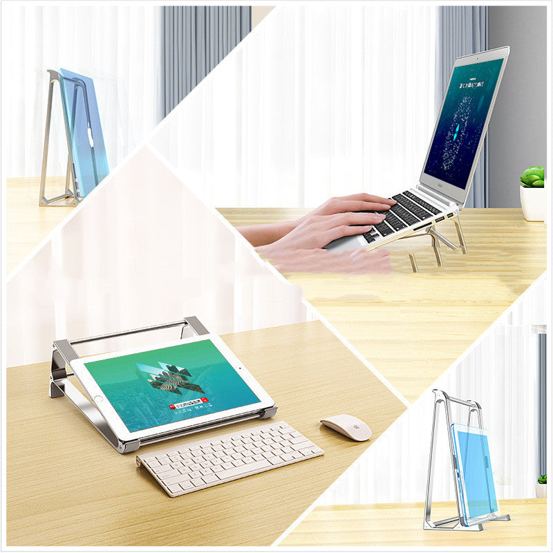 portable aluminum laptop stand for desk setup for dorm room or study desk