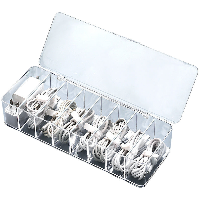 desktop cable box for clean workspace
