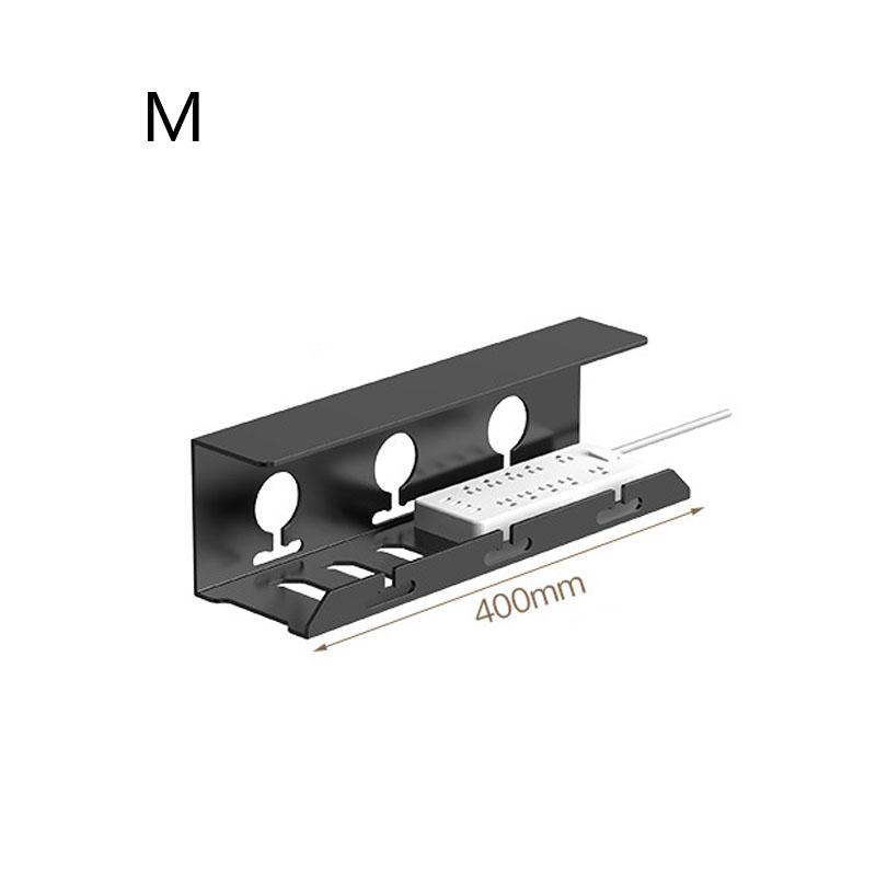 under desk cable tray showing clean desk storage detail