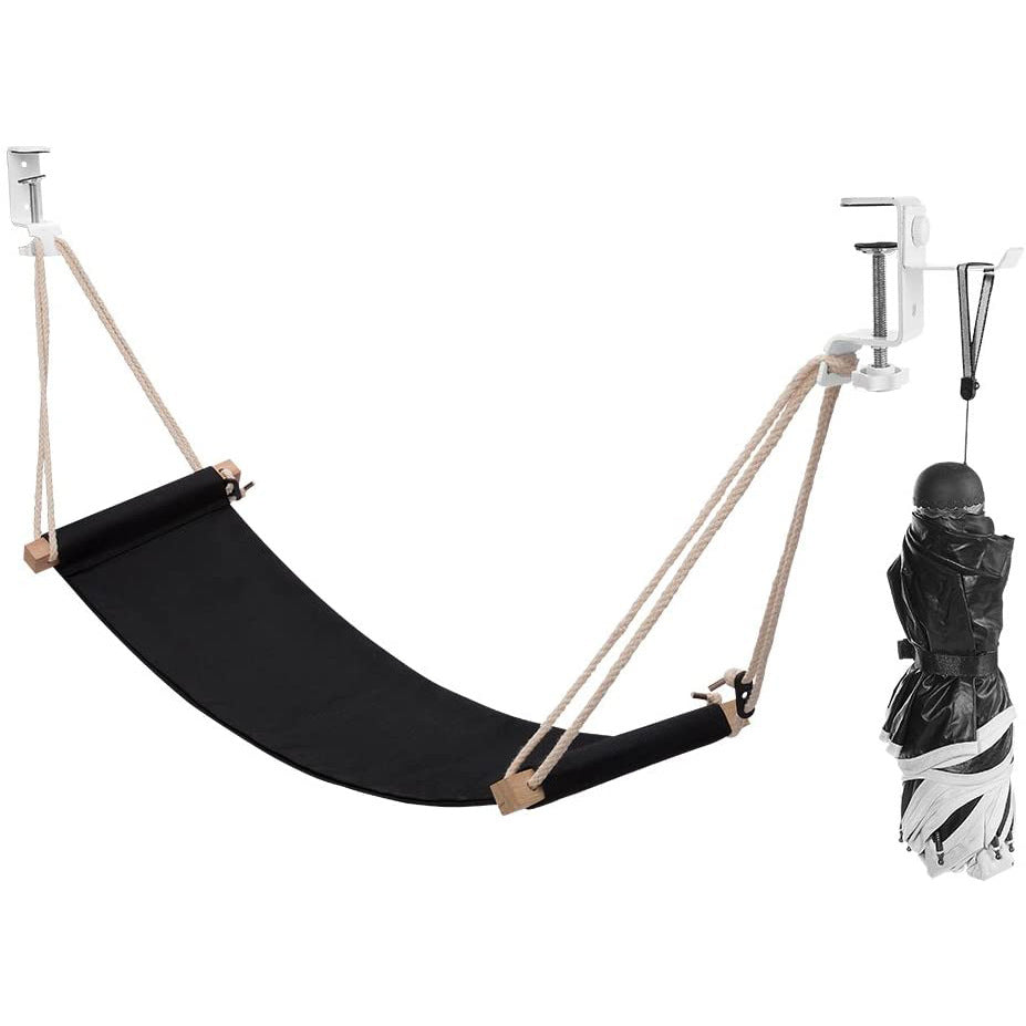 under-desk foot hammock for desk comfort keeping a workspace organized