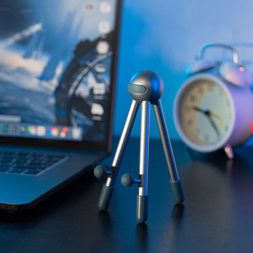 adjustable phone and tablet stand on a desk