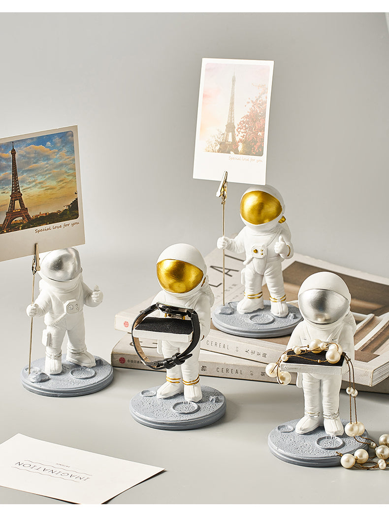 astronaut clip stand for desk organization