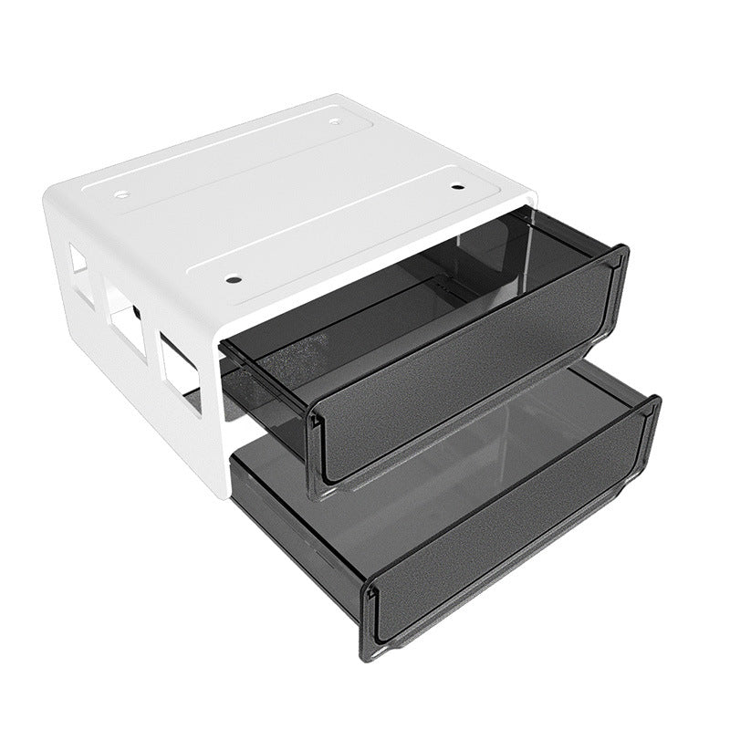 hidden under-desk drawer storage box for dorm room or study desk