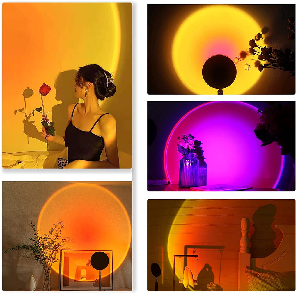 usb rainbow projection lamp for desk ambience keeping a workspace organized