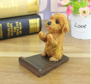 cute dog desk decor stand for small setups detail for desk setup