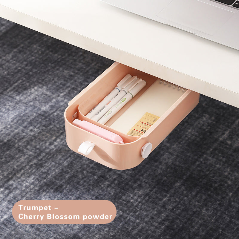 close up of desk drawer organizer for small desk organization