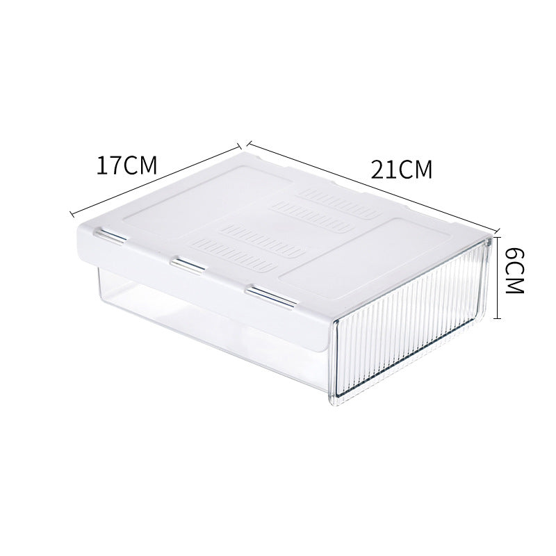 close up of mini desktop drawer organizer box for small desk setup for small desk organization