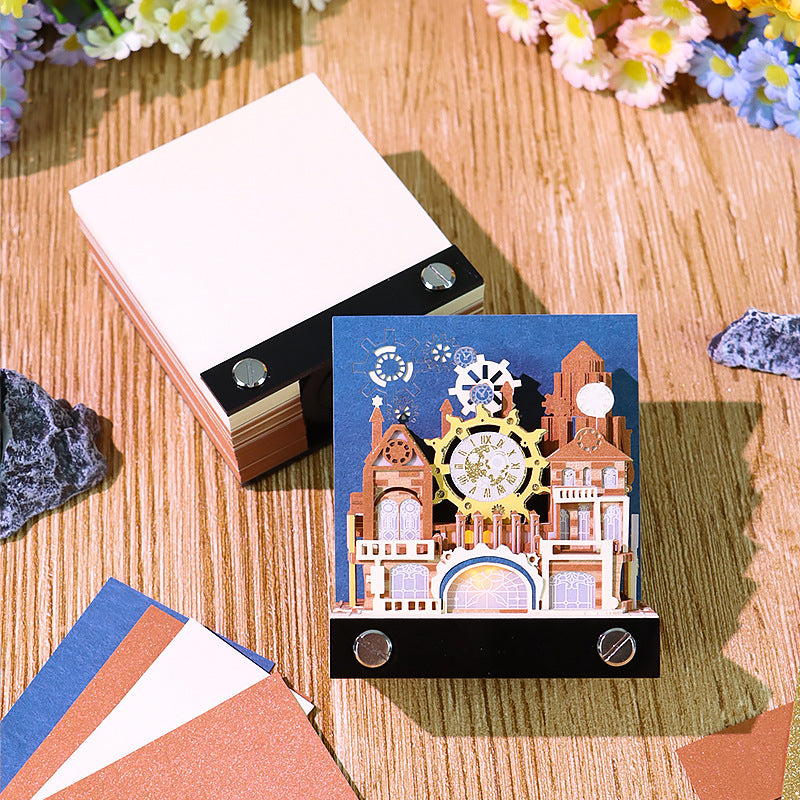 3d desk calendar memo pad for small desk setup for dorm room or study desk