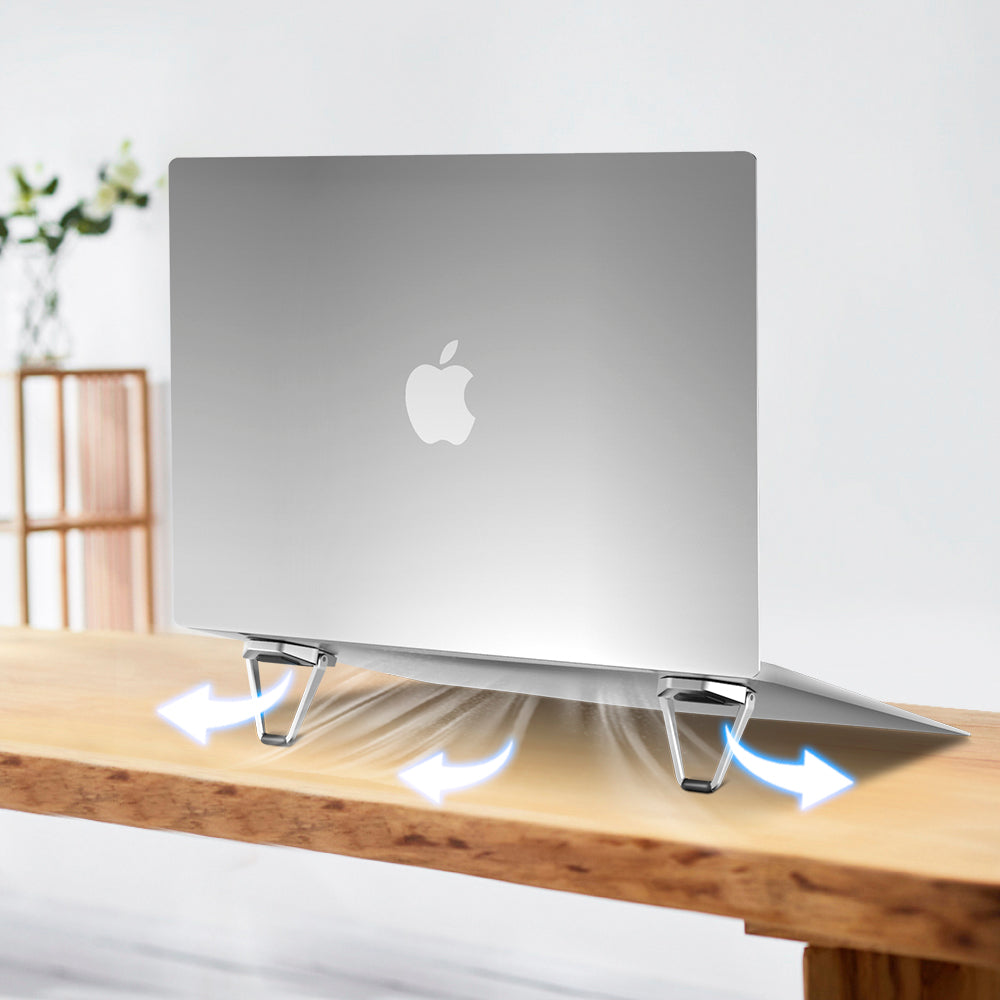 compact laptop stand for clean desk setup