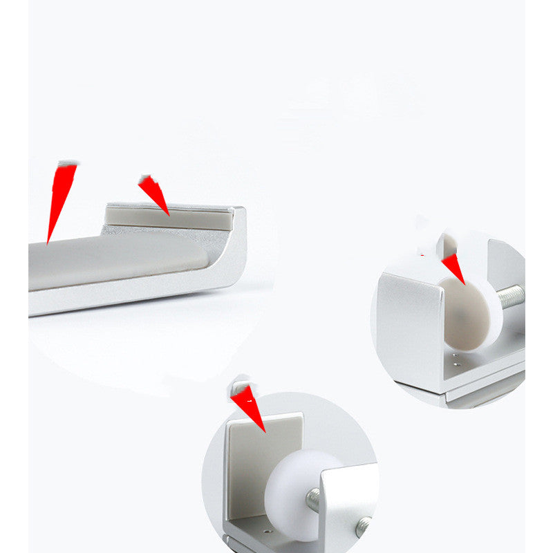 headphone stand detail for clean workspace