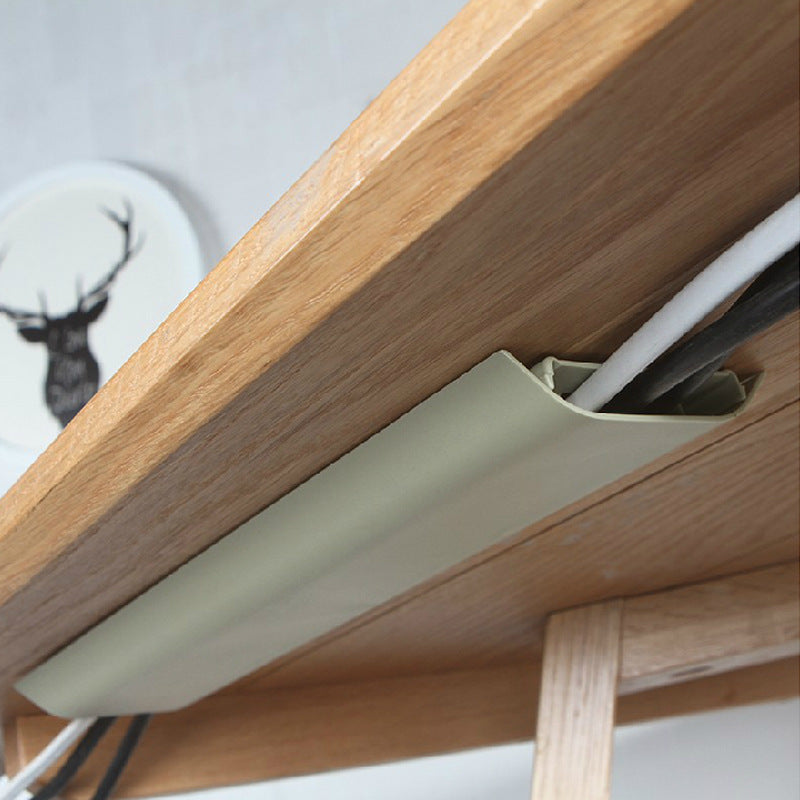 slim cable storage box for data cables for dorm room or study desk