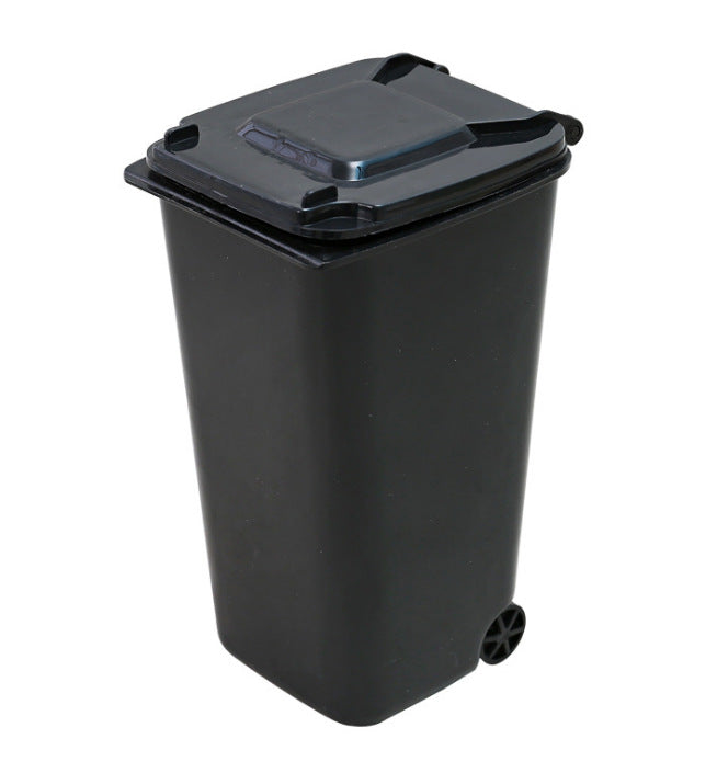 mini desktop trash bin for small desk setups detail for desk setup