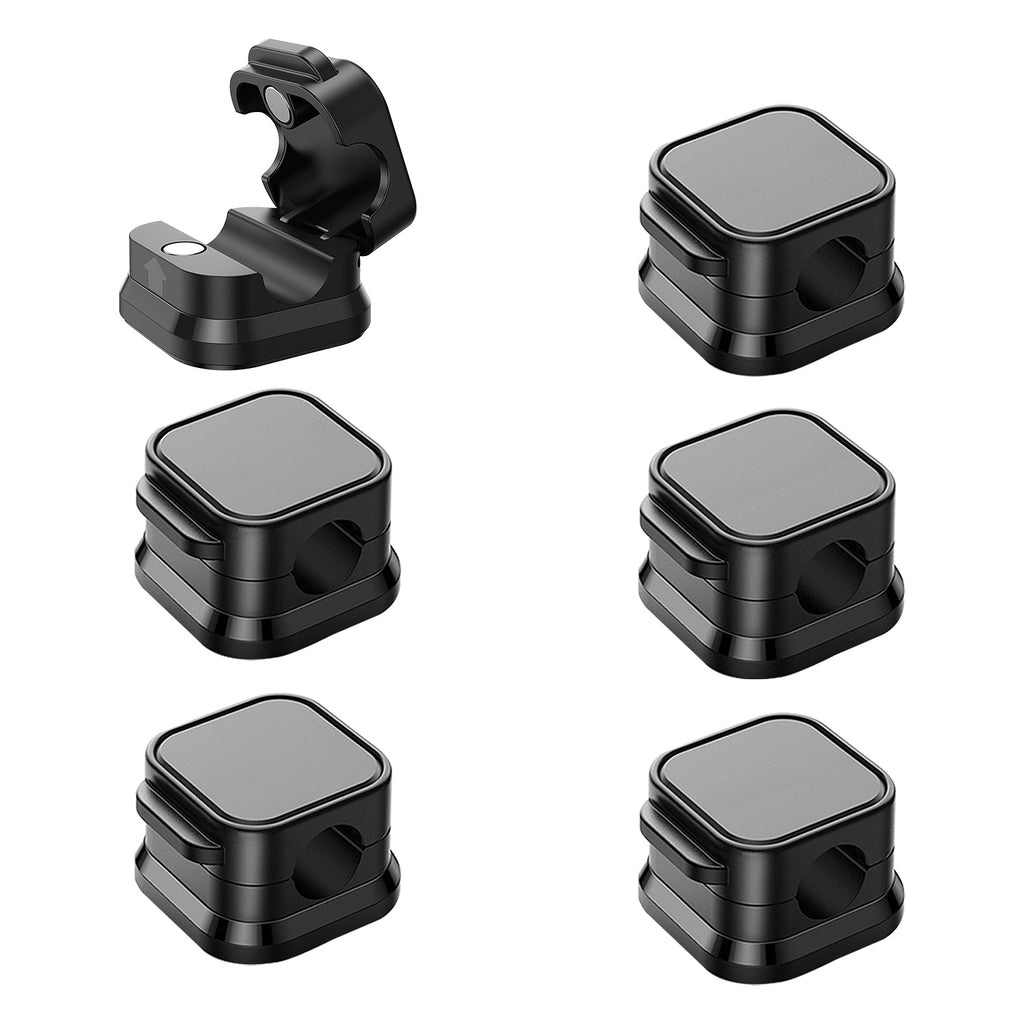 magnetic cable clips for compact workspace organization