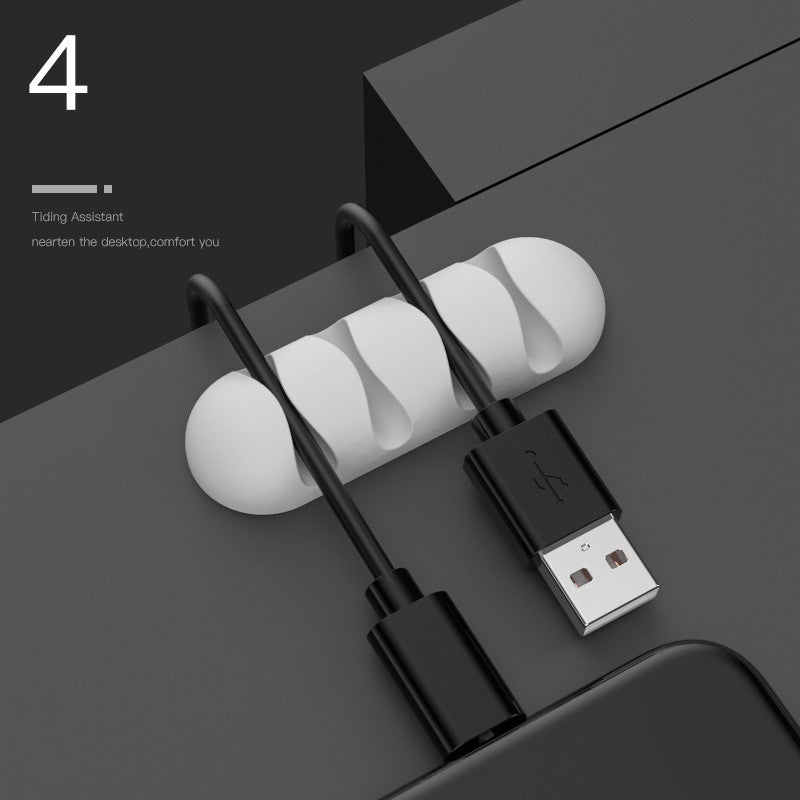 reusable silicone cable ties for desk cords keeping a workspace organized