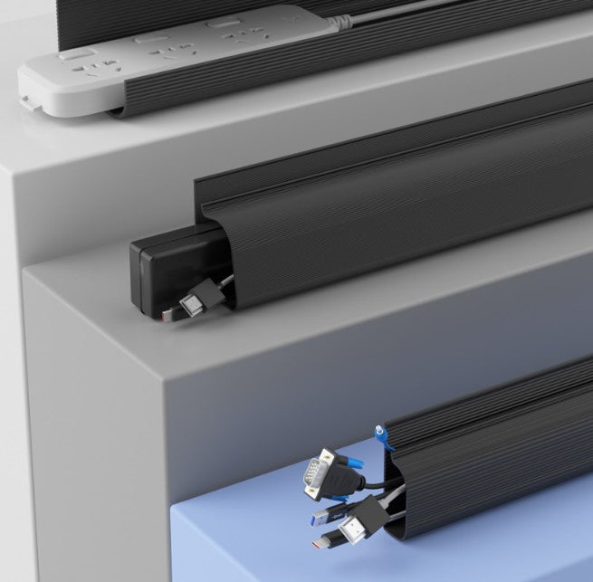desk organizer showing clean desk storage detail