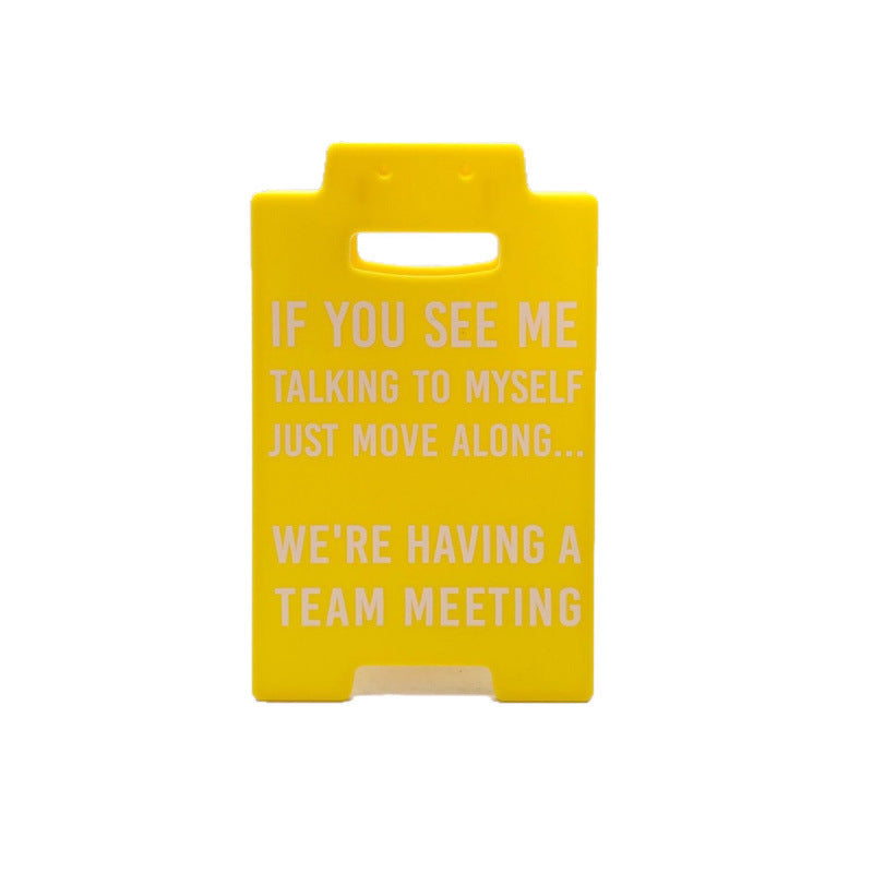 funny desk decor sign for work setups for dorm room or study desk
