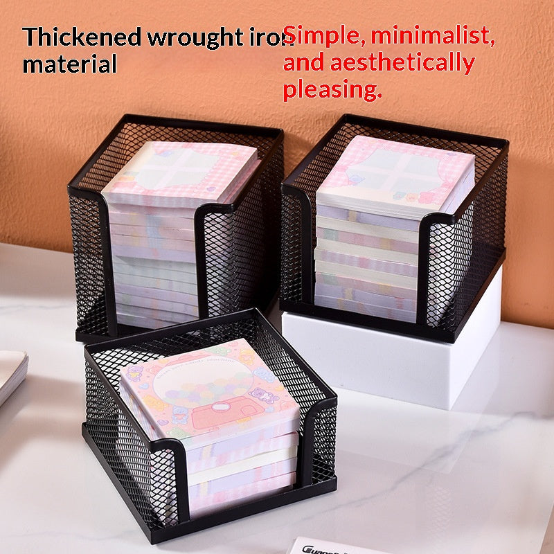 wire-mesh organizer for small desk supplies