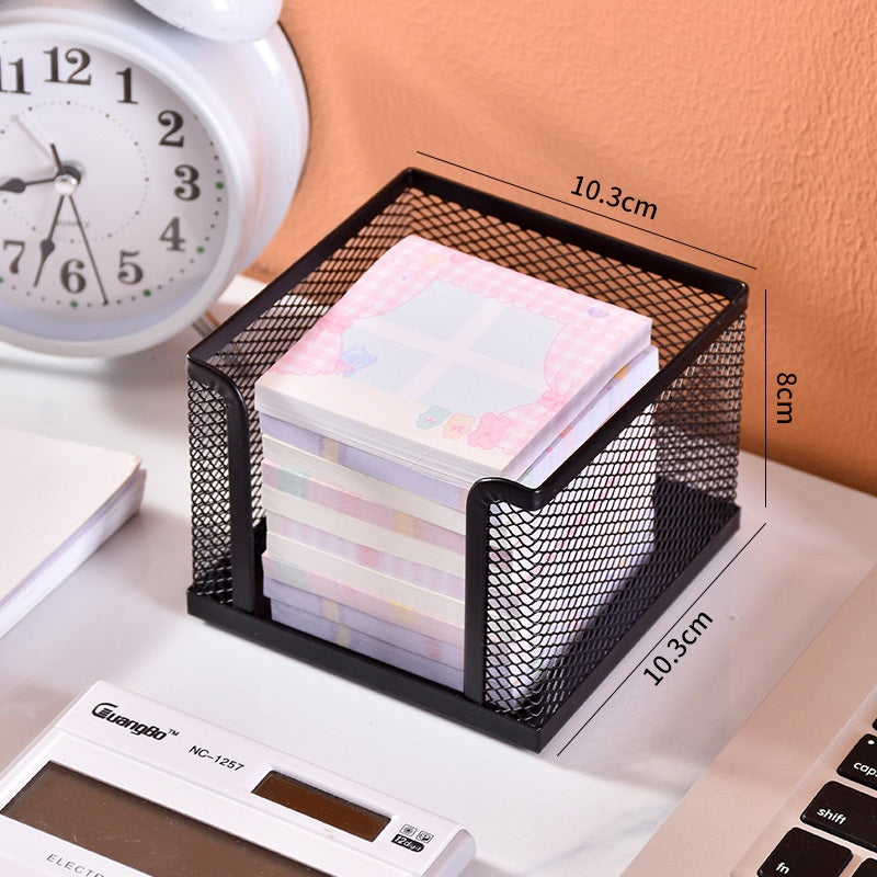 desk organizer detail for notes and pens