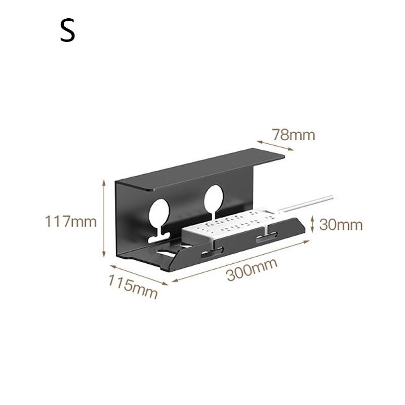 under desk cable tray used in a home office desk setup