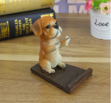 cute dog desk decor stand for small setups for dorm room or study desk