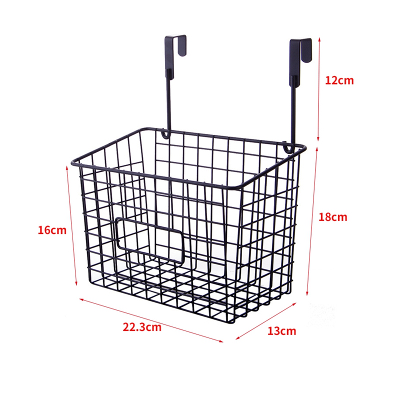 clip-on desk side storage basket detail for desk setup