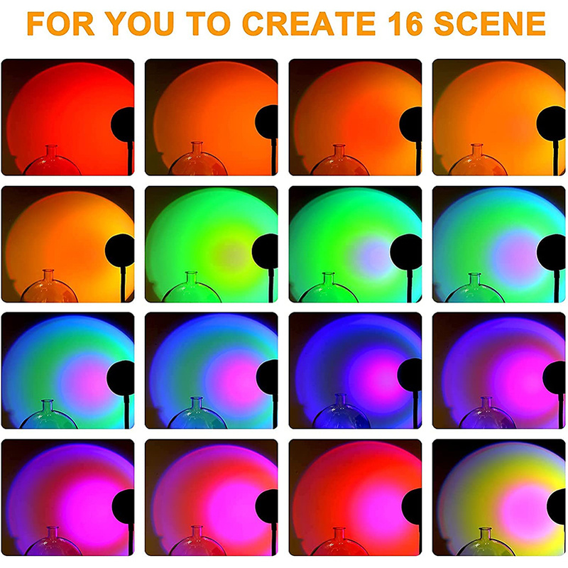 usb rainbow projection desk lamp product view