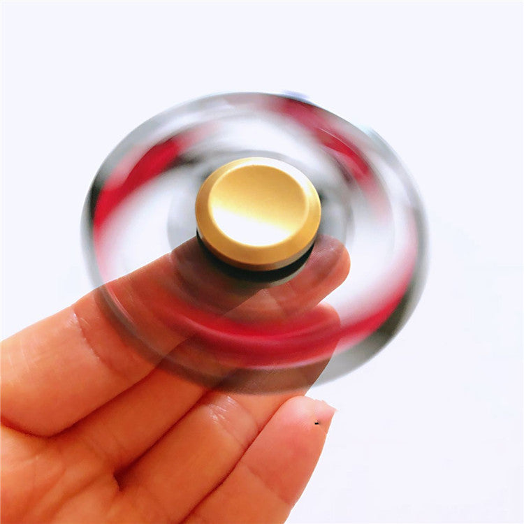 metal spinning top desk fidget toy detail for desk setup