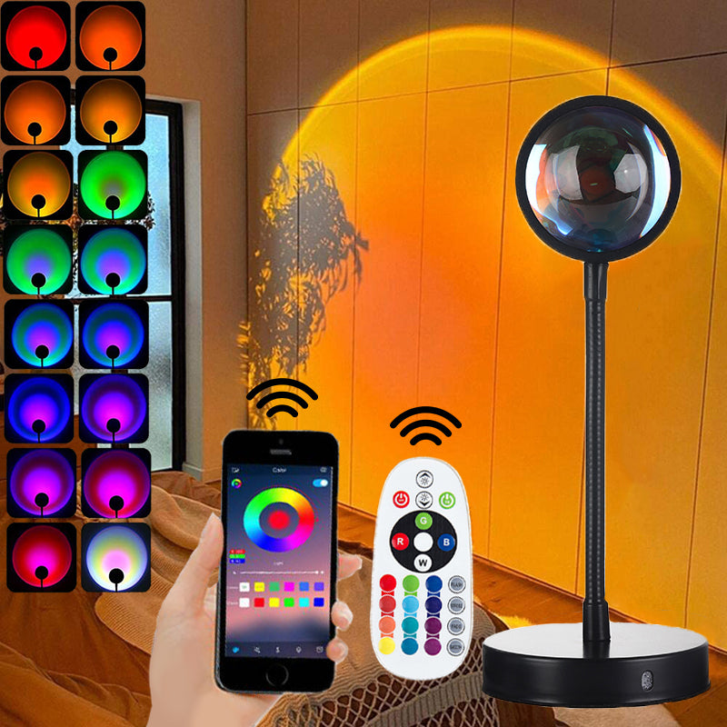 usb rainbow projection desk lamp for desk setup