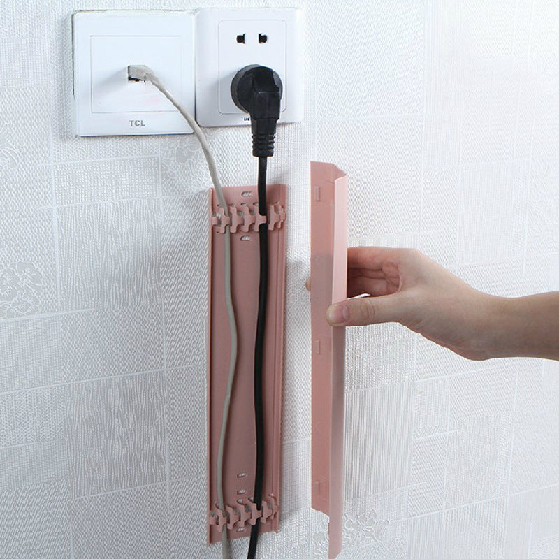 slim cable storage box for data cables detail for desk setup