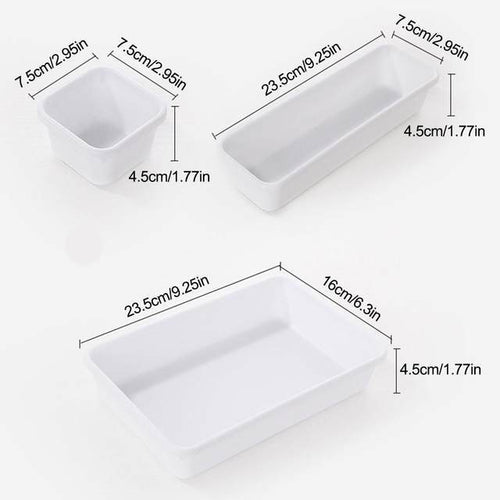 close up of desk drawer organizer for small desk organization