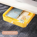 desk drawer organizer mounted under a desk