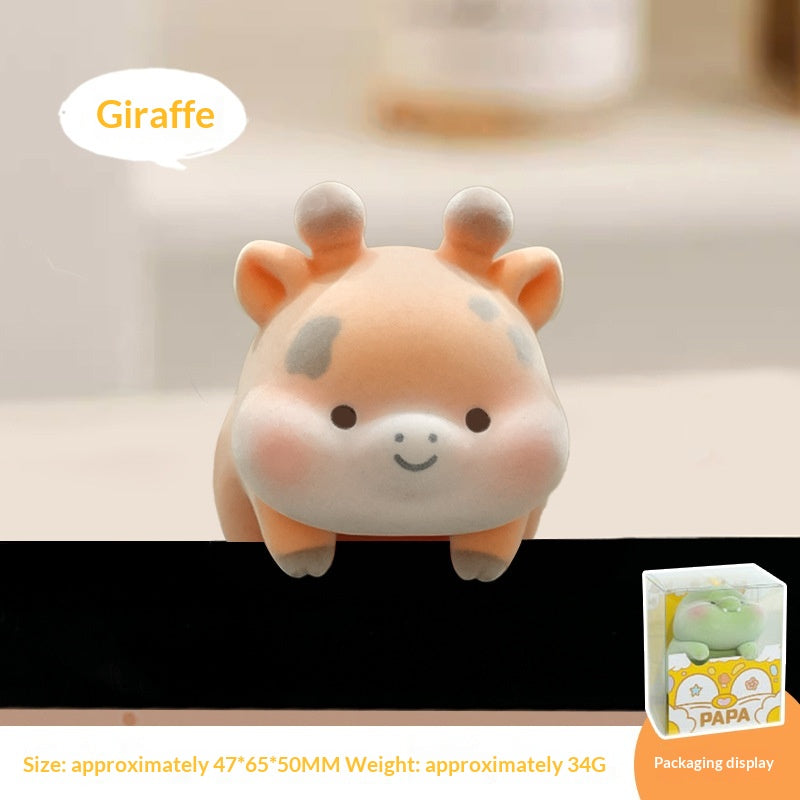 fluffy monitor top desk decor for office setup keeping a workspace organized
