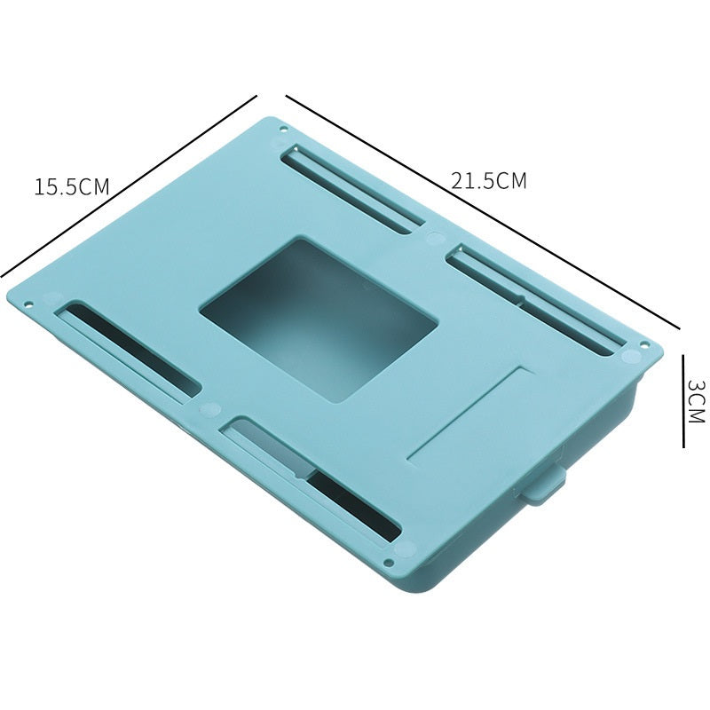 adhesive under-desk storage drawer for small supplies detail for desk setup