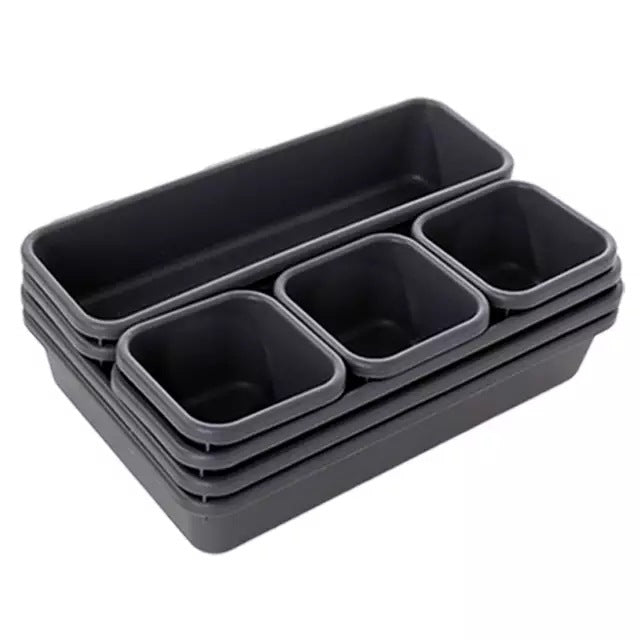 desk drawer organizer showing clean desk storage detail