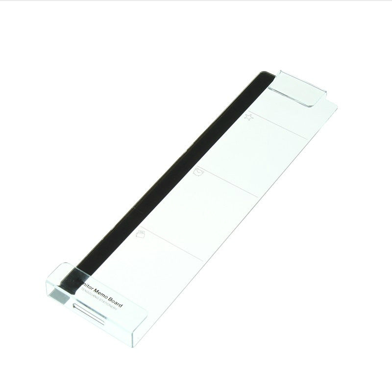 desk reminder board attached beside monitor