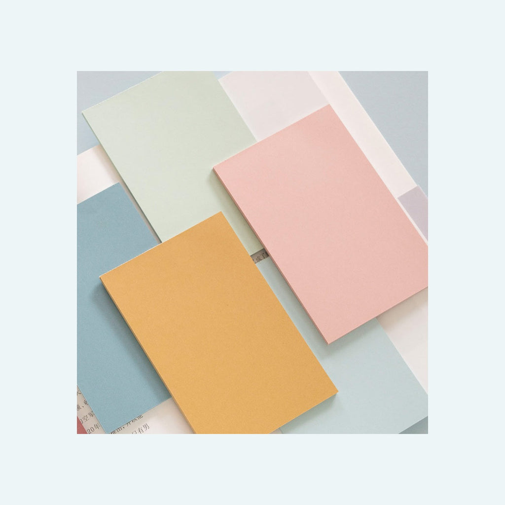 warm color sticky memo notes for desk planning detail for desk setup
