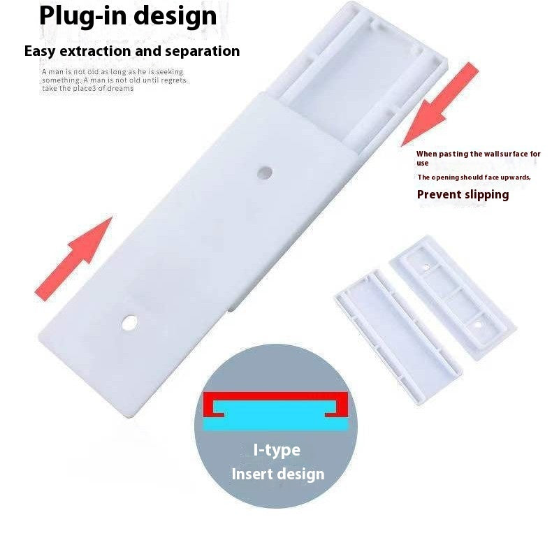 power strip holder used in a home office desk setup